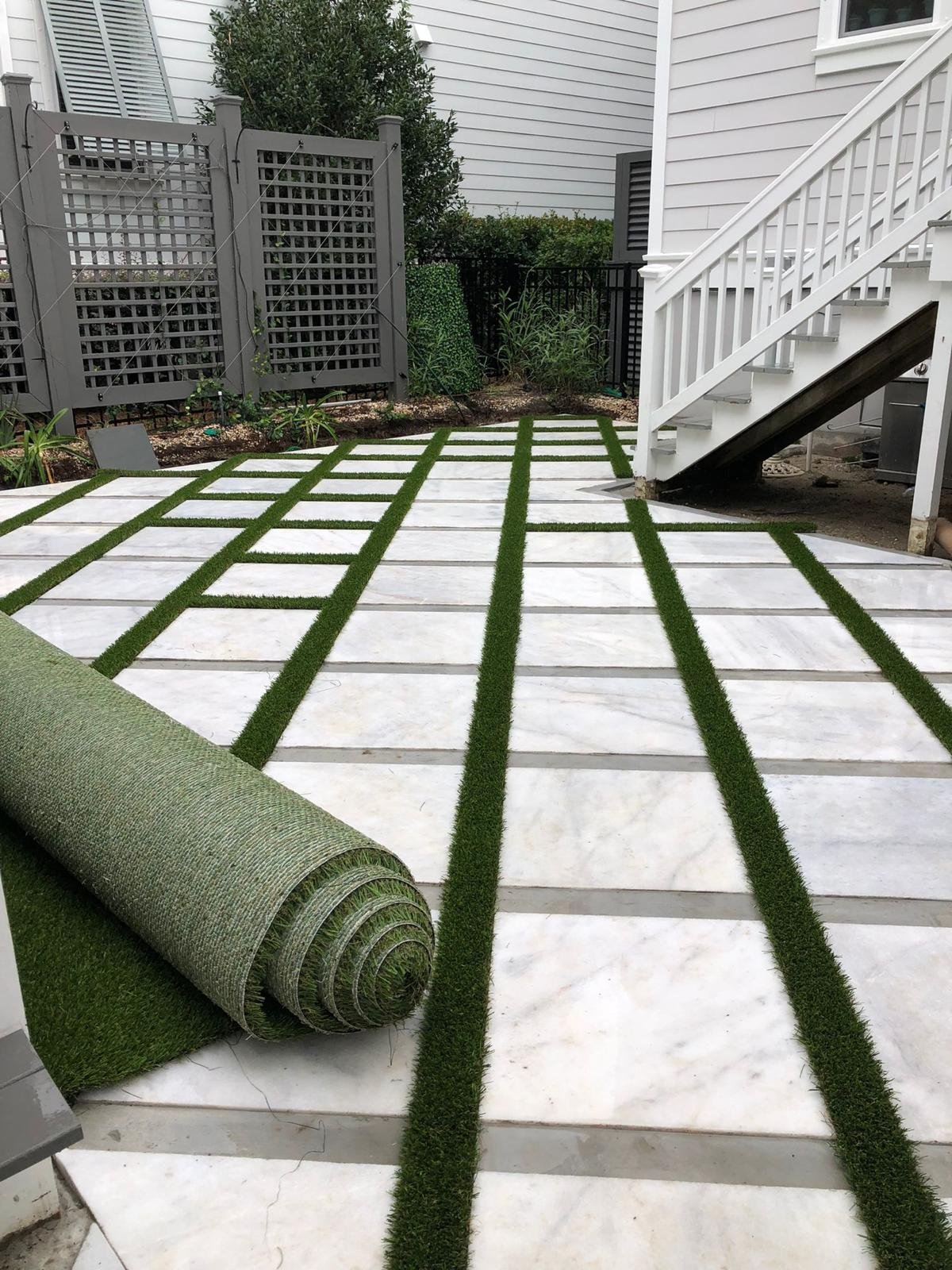 Outdoor landscaping and hardscape work by Land & Stone Works LLC